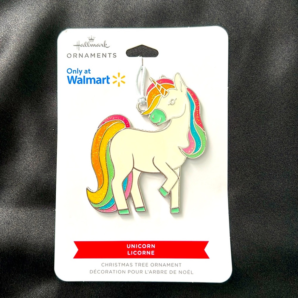 Unicorn metal Hallmark ornament
